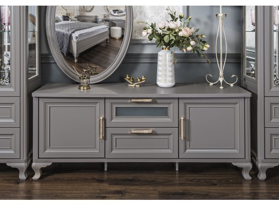 Тумба ТВ МОККО, серый камень в Каменске-Уральском