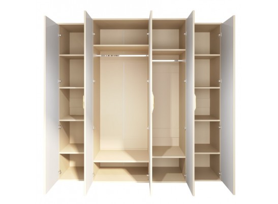 Шкаф 5-ти дверный ЗАМИРА, бежевый в Каменске-Уральском