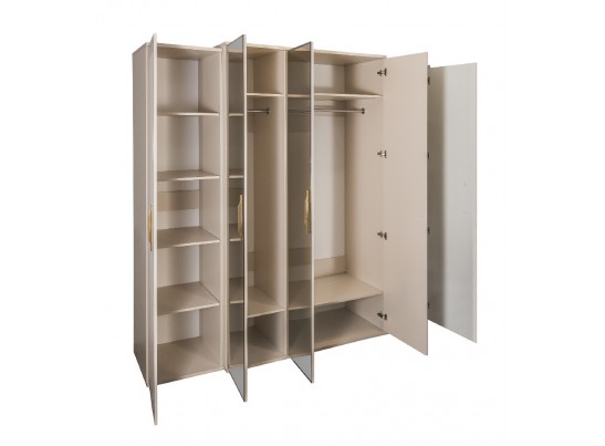 Шкаф 5-ти дверный ЗАМИРА, бежевый в Каменске-Уральском