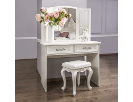 Зеркало трельяж для туалетного столика Мишель, белый