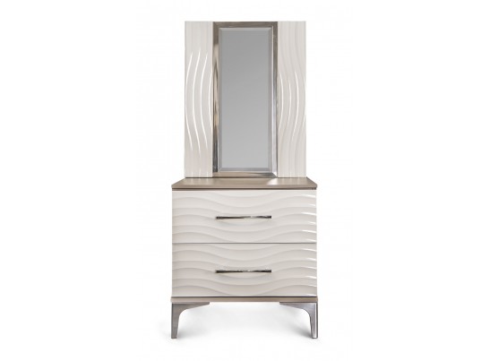 Зеркало GRAVITA для прикроватной тумбы, белый глянец в Каменске-Уральском