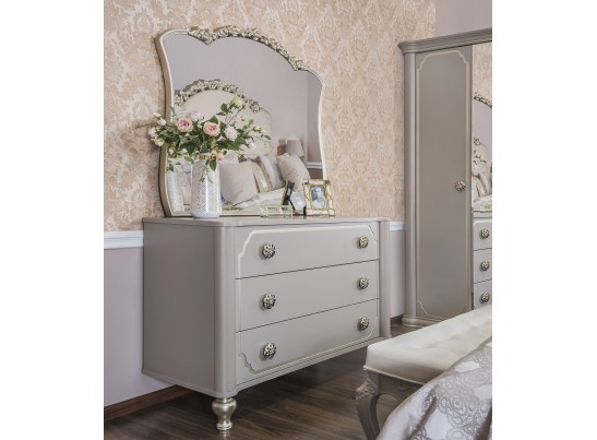 Комод ЛАЛИ 3 ящика, серый камень в Каменске-Уральском