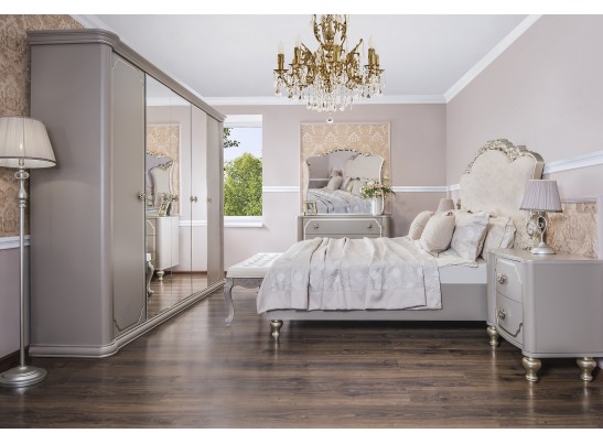 Шкаф 5-ти дверный ЛАЛИ, серый камень в Каменске-Уральском