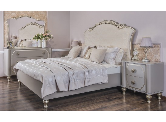 Кровать 160*200 ЛАЛИ, серый камень в Каменске-Уральском