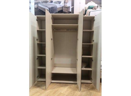 Шкаф 4-х дверный ЗАМИРА, бежевый в Каменске-Уральском