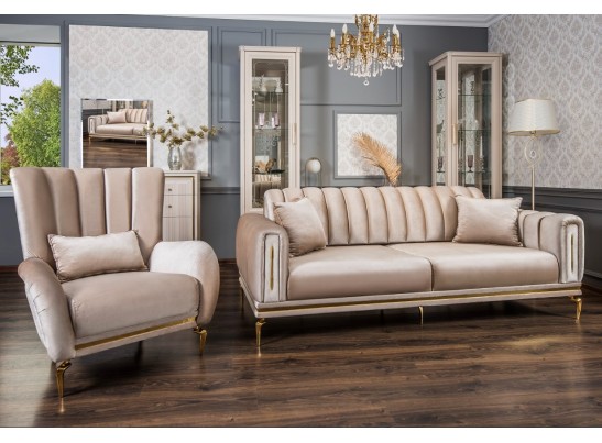 Диван ЗАМИРА, бежевый