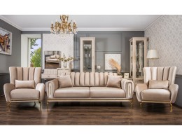 Комплект мягкой мебели ЗАМИРА, бежевый