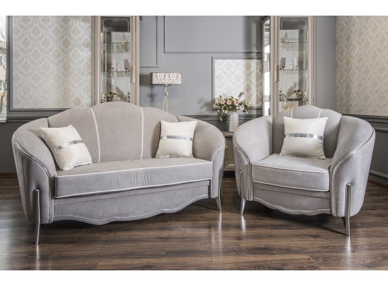 Диван GRAVITA 2Х местный, серый серебро в Каменске-Уральском