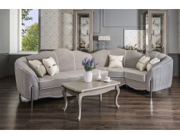 Диван GRAVITA угловой 2-У-1, серый серебро