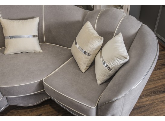 Диван GRAVITA угловой 2-У-1, серый серебро в Каменске-Уральском