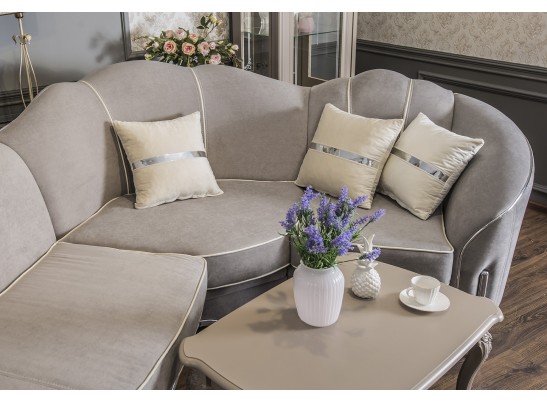 Диван GRAVITA угловой 2-У-1, серый серебро в Каменске-Уральском