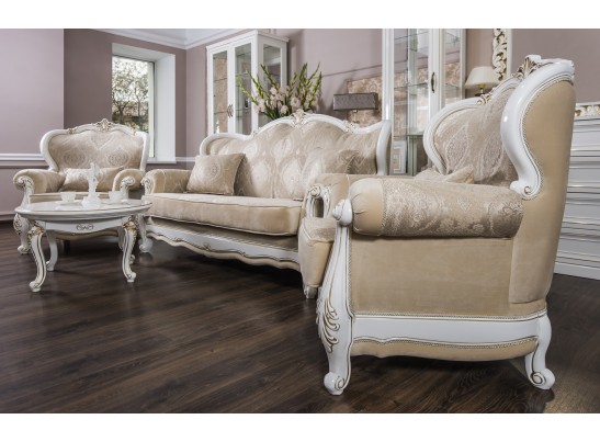 Комплект мягкой мебели Натали, белый глянец в Каменске-Уральском