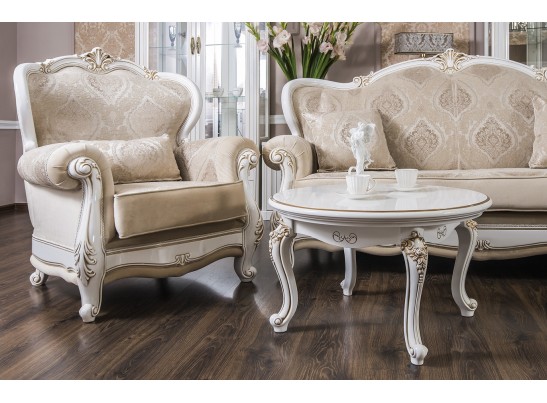 Комплект мягкой мебели Натали, белый глянец в Каменске-Уральском