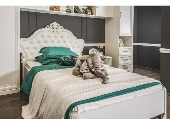 Кровать Мишель 120, белый матовый в Каменске-Уральском