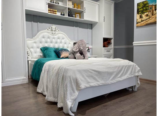 Кровать Мишель 120, белый матовый в Каменске-Уральском