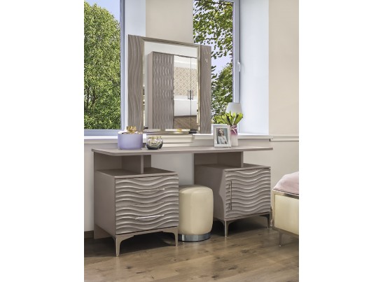 Зеркало Гравита, серый камень глянец в Каменске-Уральском