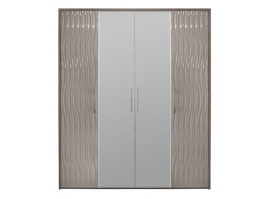 Шкаф 4-х ств. Гравита, серый камень глянец в Каменске-Уральском