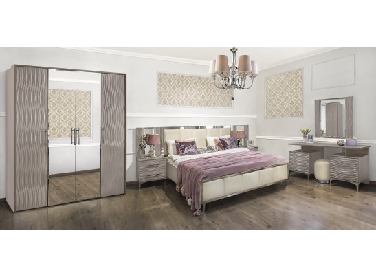 Кровать 180X200 Гравита, серый камень глянец в Каменске-Уральском