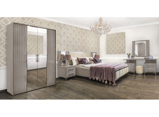 Кровать 160X200 Гравита, серый камень глянец в Каменске-Уральском