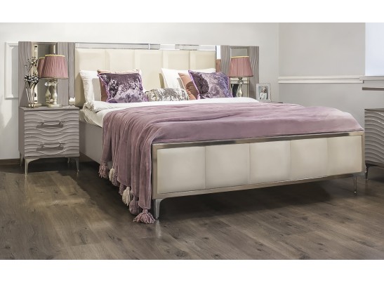 Кровать 160X200 Гравита, серый камень глянец в Каменске-Уральском