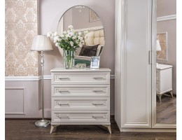 Комод НОННА, комод 4 ящика, мокко глянец