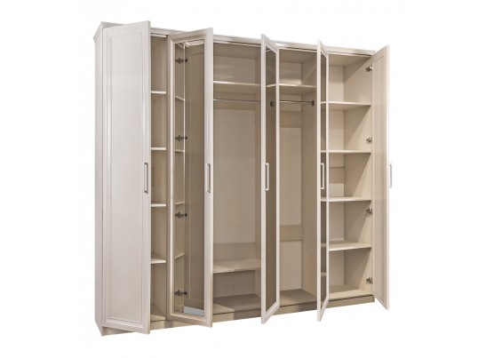 Шкаф 5-ти дверный НОННА, мокко глянец в Каменске-Уральском