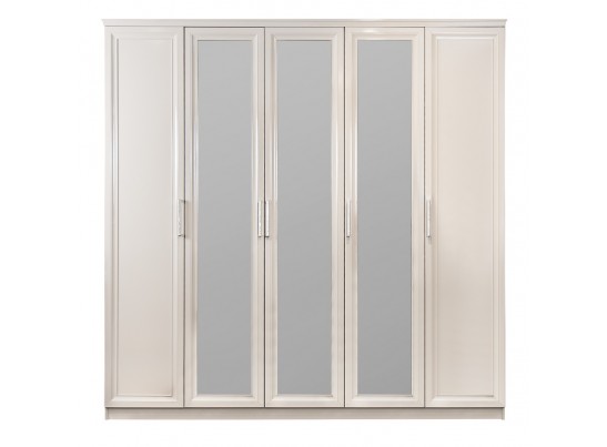 Шкаф 5-ти дверный НОННА, мокко глянец в Каменске-Уральском