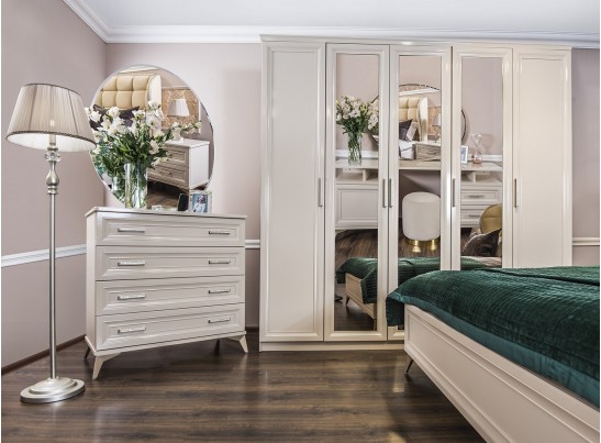 Шкаф 5-ти дверный НОННА, мокко глянец в Каменске-Уральском