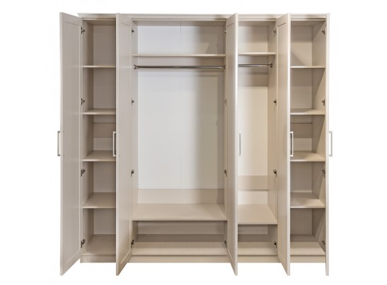 Шкаф 5-ти дверный НОННА, мокко глянец в Каменске-Уральском