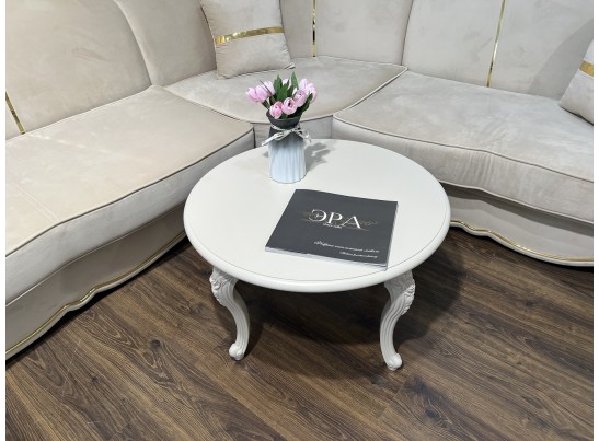 Столик круглый Мокко, бежевый в Каменске-Уральском