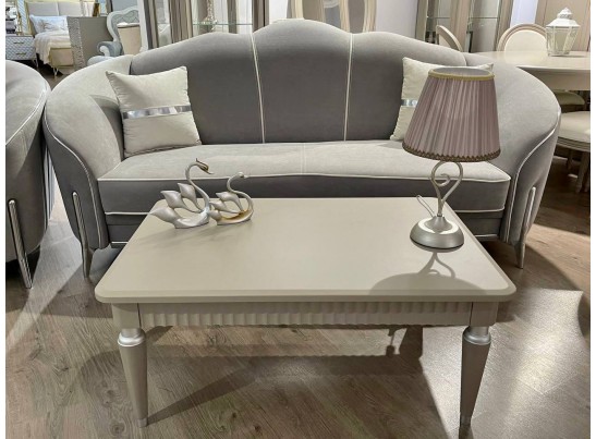 Столик прямоугольный Гравита, серый камень