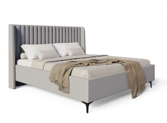 Кровать Стелла 180x200 см светло серый камень