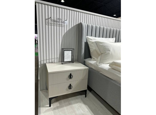 Тумба Стелла светло серый камень