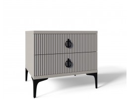 Тумба Стелла светло серый камень