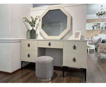 Туалетный столик Стелла светло серый камень