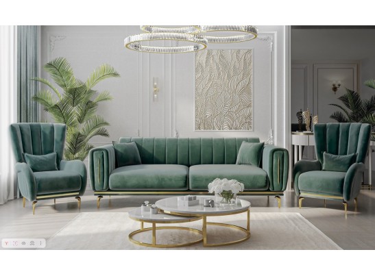 Диван Замира оливковый