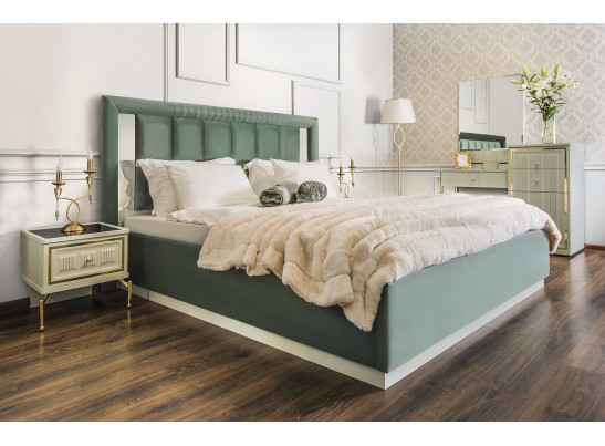 Кровать Замира 160x200 см оливковый в Каменске-Уральском