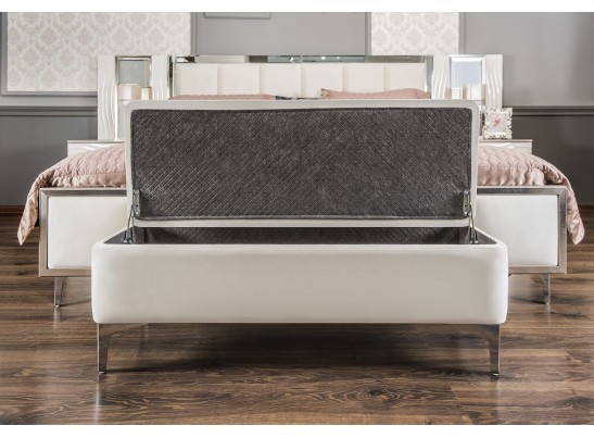 Банкетка GRAVITA белый глянец в Каменске-Уральском