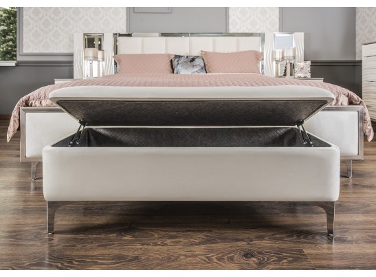 Банкетка GRAVITA белый глянец в Каменске-Уральском