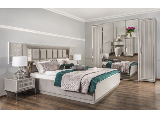 Шкаф Замира 5-дверный серый камень в Каменске-Уральском