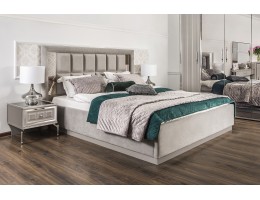 Кровать Замира 160x200 см серый камень