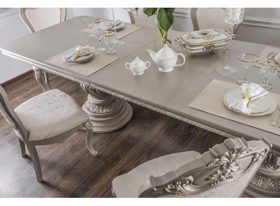 Стол Лали прямоугольный серый камень в Каменске-Уральском