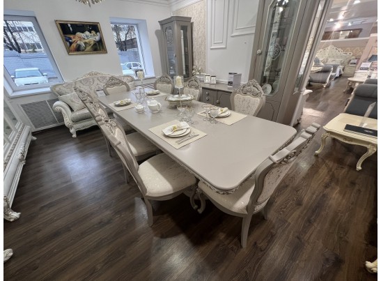 Стол Лали прямоугольный серый камень в Каменске-Уральском