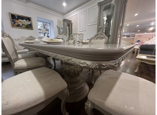 Стол Лали прямоугольный серый камень в Каменске-Уральском