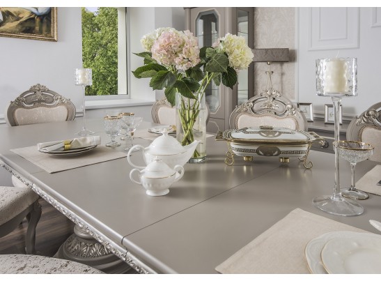 Стол Лали прямоугольный серый камень в Каменске-Уральском