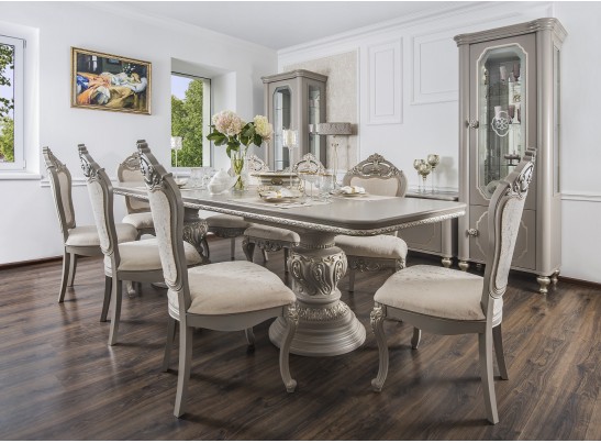 Стол Лали прямоугольный серый камень в Каменске-Уральском