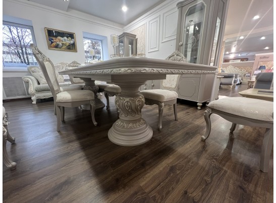 Стол Лали прямоугольный серый камень в Каменске-Уральском