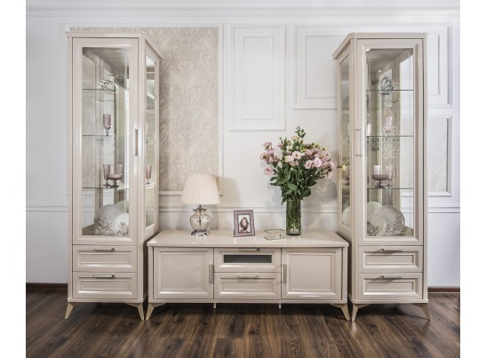 Тумба Нонна бежевый глянец в Каменске-Уральском