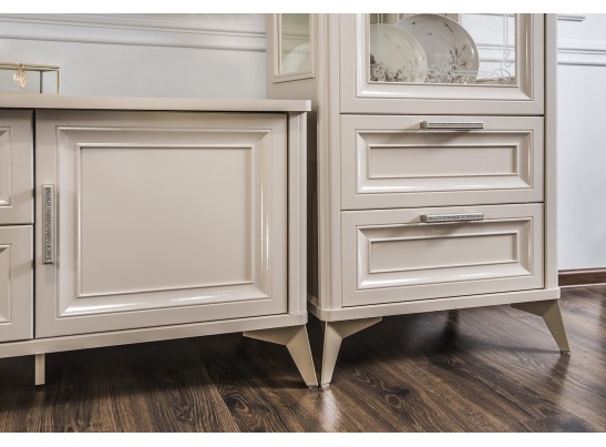 Тумба Нонна бежевый глянец в Каменске-Уральском