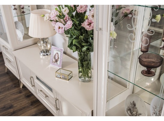 Гостиная Нонна 1+тв+1 бежевый глянец в Каменске-Уральском